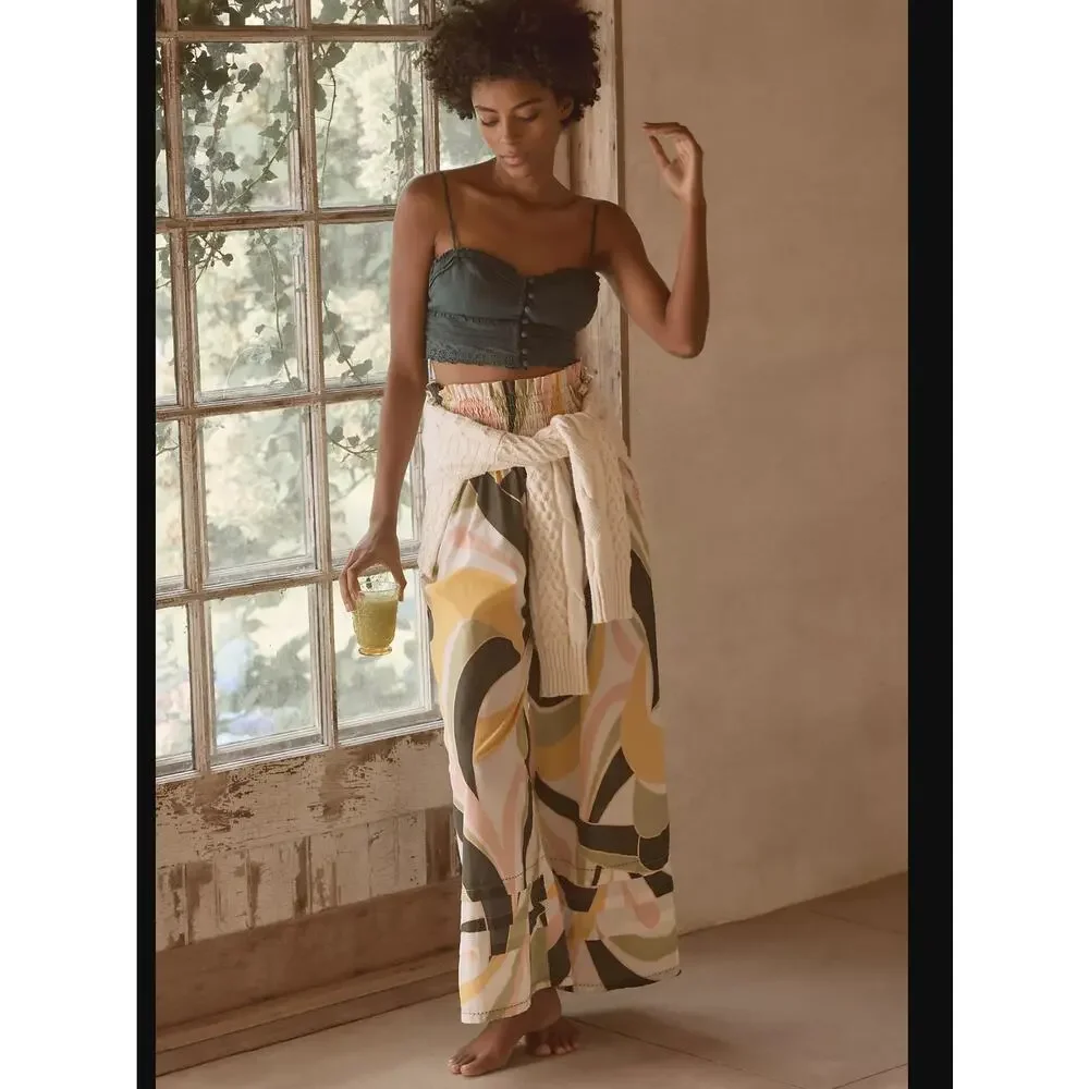 NWT Anthropologie Agua Bendita Ariel Cotton Crop Top - Medium